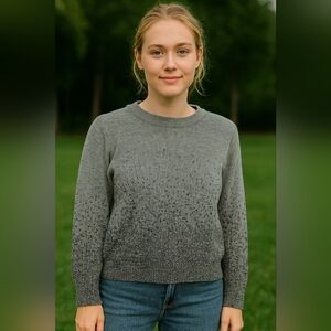 H&M Gray Sparkly Sweater